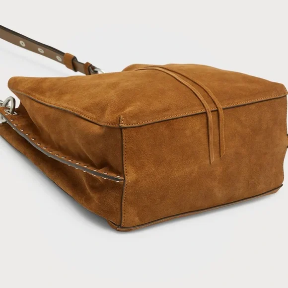 Rebecca Minkoff Whiskey Equestrian 
Darren Studded Suede Leather Shoulder Bag - Picture 6 of 16